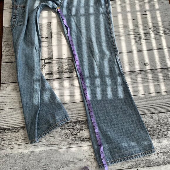 Vintage Y2K DC Shoes Cargo Denim Mid Low Rise Bootcut Jeans - Picture 15 of 16